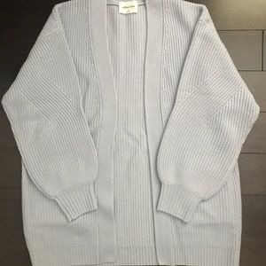 Aritzia Wilfred Free Rourke Unwind Cardigan Icy Blue XS